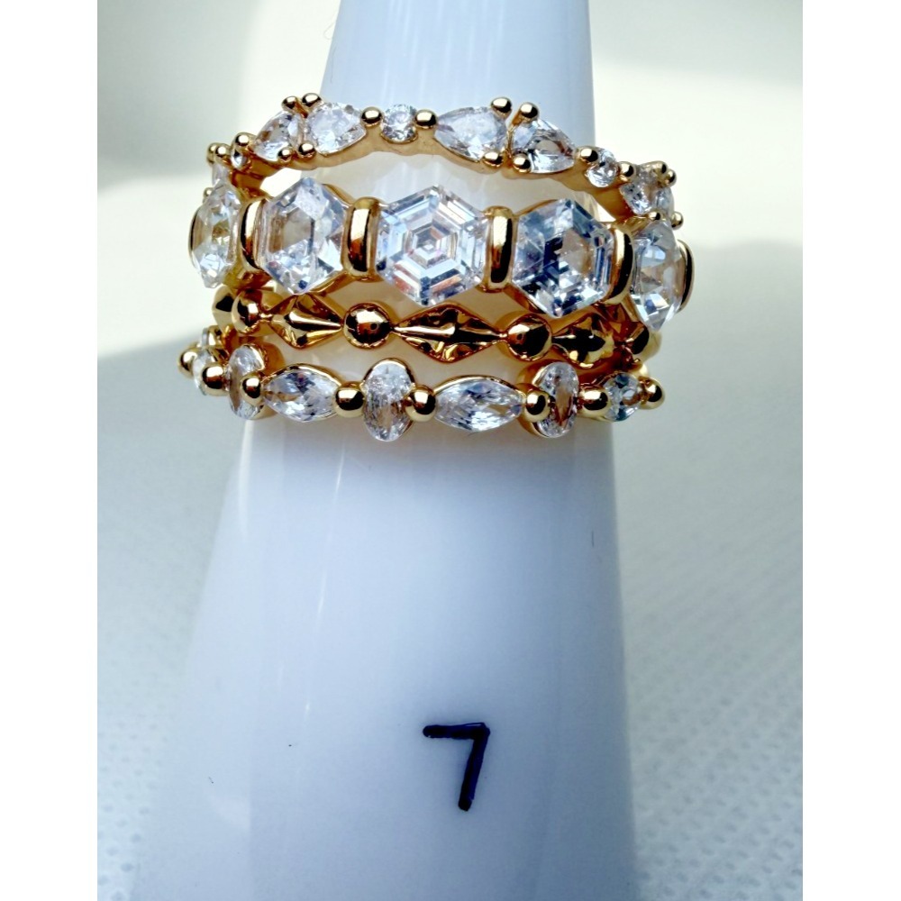 Size 7 Bomb Party Delicates Ring -RG22091 Said What Was Said - Cubic Zirconia